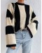 KNIT OVERSIZED SWEATER WITH STRIPES